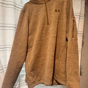 Under Armour Men's Tan Zip-Up Sweater